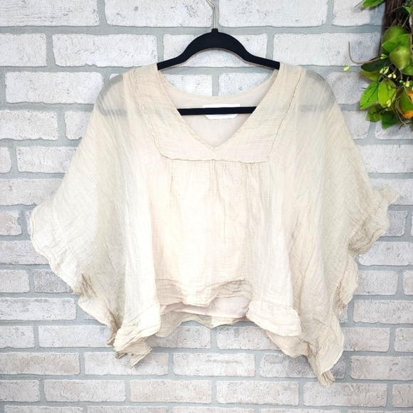 SEE BY CHOLE Pheasant Ruffled Top Size 38 - Picture 10 of 10